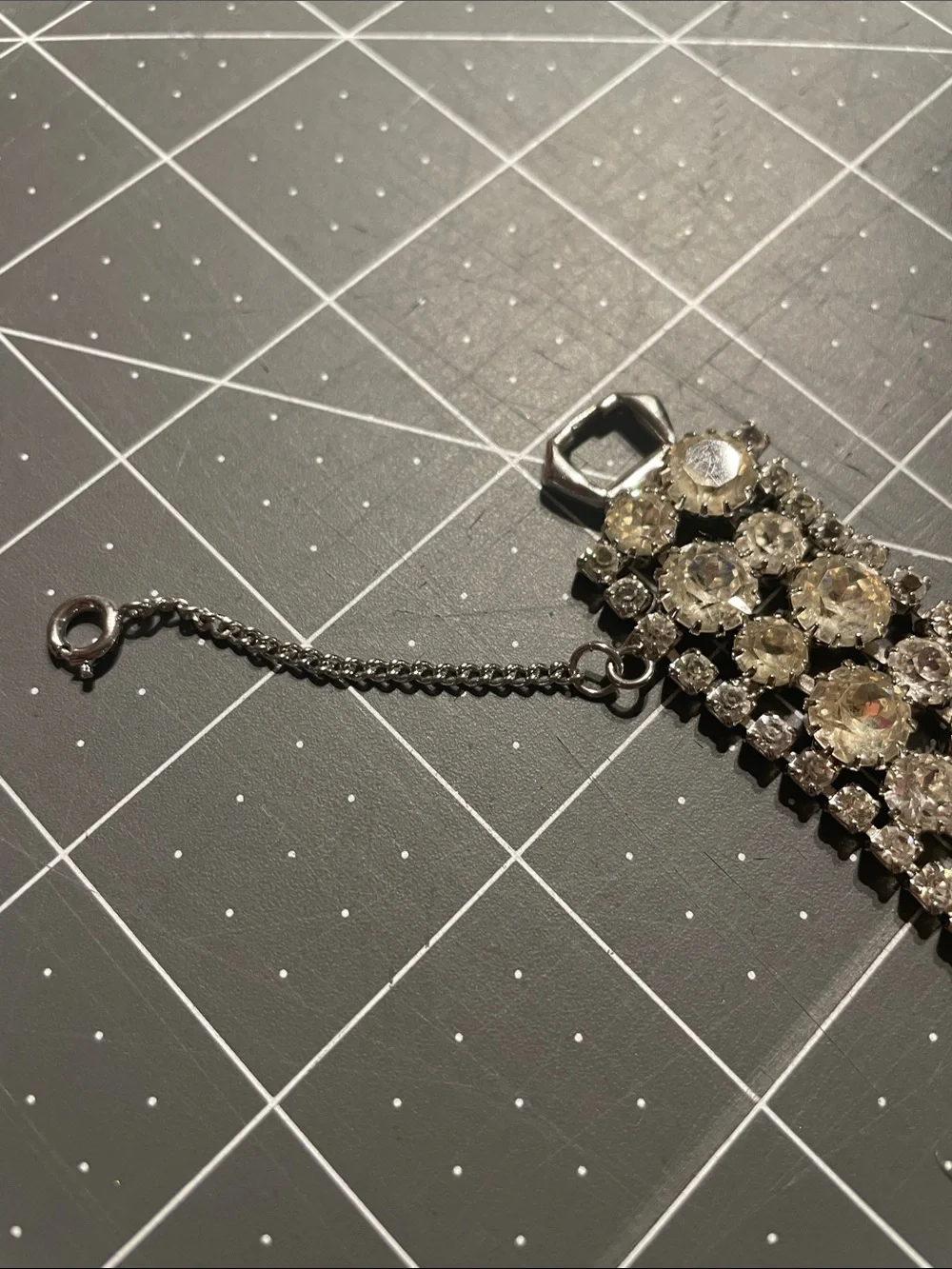 Weiss Crystal Rhinestone Bracelet - Silver Sparkle